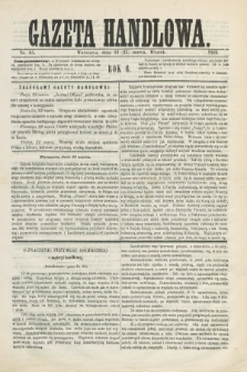 Gazeta Handlowa. R.6, nr 64 (23 marca 1869) + dod.