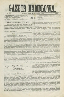 Gazeta Handlowa. R.6, nr 67 (26 marca 1869) + wkładka