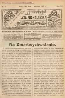 Gazeta Podhalańska. 1927, nr 16