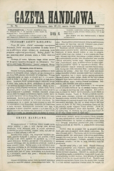 Gazeta Handlowa. R.6, nr 70 (31 marca 1869) + dod.