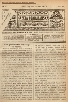 Gazeta Podhalańska. 1927, nr 21