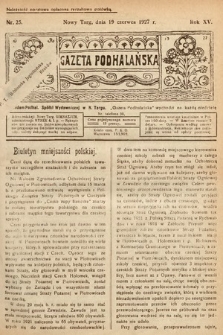 Gazeta Podhalańska. 1927, nr 25