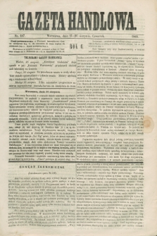 Gazeta Handlowa. R.6, nr 187 (26 sierpnia 1869)