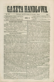 Gazeta Handlowa. R.6, nr 198 (10 września 1869) + dod.