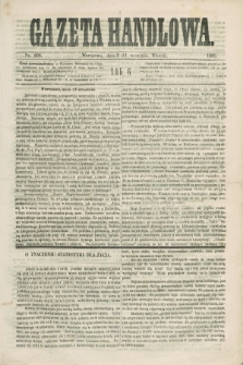 Gazeta Handlowa. R.6, nr 206 (21 września 1869)
