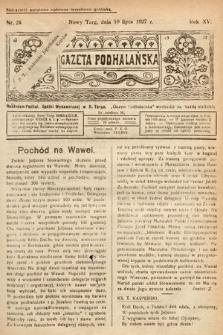 Gazeta Podhalańska. 1927, nr 28