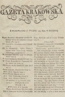 Gazeta Krakowska. 1814, nr 5