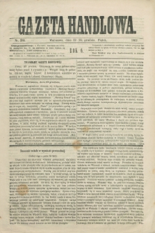 Gazeta Handlowa. R.6, nr 284 (24 grudnia 1869)