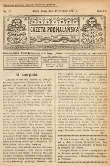 Gazeta Podhalańska. 1927, nr 33