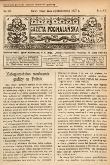 Gazeta Podhalańska. 1927, nr 40