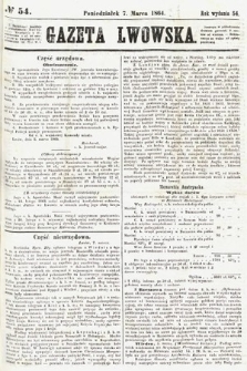 Gazeta Lwowska. 1864, nr 54
