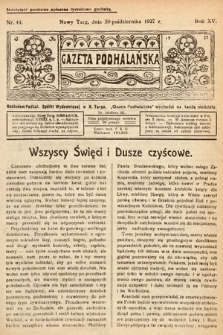 Gazeta Podhalańska. 1927, nr 44