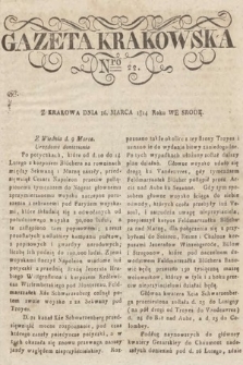 Gazeta Krakowska. 1814, nr 22