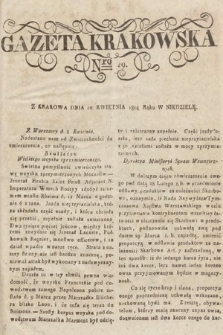 Gazeta Krakowska. 1814, nr 29