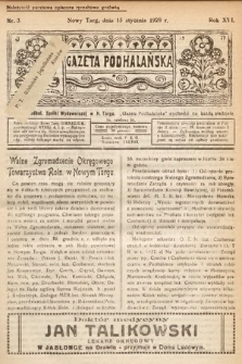 Gazeta Podhalańska. 1928, nr 3