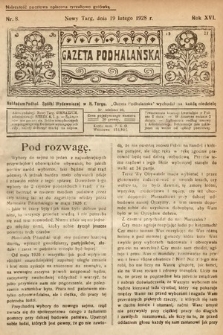 Gazeta Podhalańska. 1928, nr 8