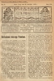 Gazeta Podhalańska. 1928, nr 18