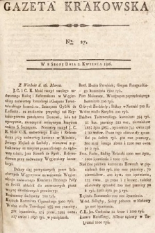 Gazeta Krakowska. 1806, nr 27