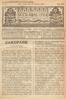 Gazeta Podhalańska. 1928, nr 26