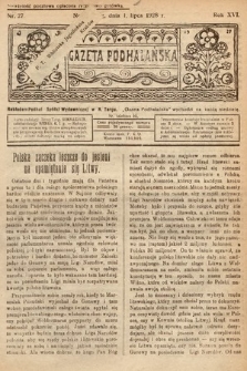 Gazeta Podhalańska. 1928, nr 27