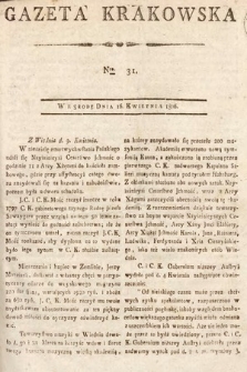 Gazeta Krakowska. 1806, nr 31