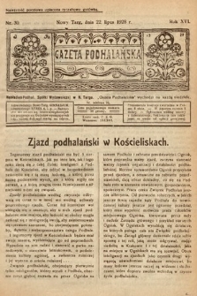 Gazeta Podhalańska. 1928, nr 30