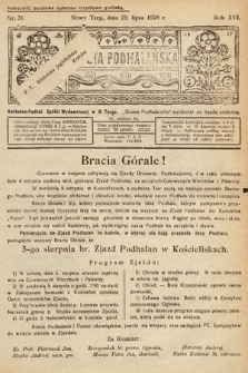 Gazeta Podhalańska. 1928, nr 31