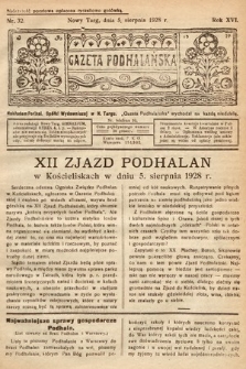 Gazeta Podhalańska. 1928, nr 32