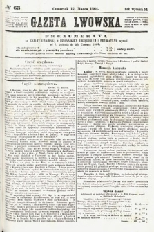 Gazeta Lwowska. 1864, nr 63