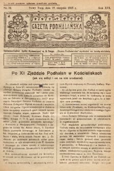 Gazeta Podhalańska. 1928, nr 34