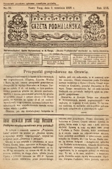 Gazeta Podhalańska. 1928, nr 36