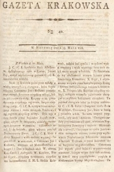 Gazeta Krakowska. 1806, nr 40