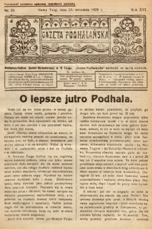 Gazeta Podhalańska. 1928, nr 39