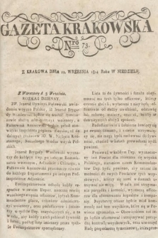 Gazeta Krakowska. 1814, nr 73