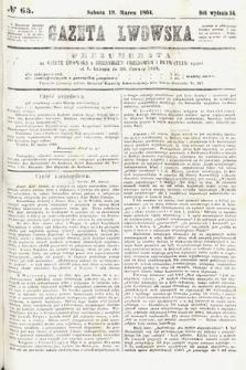 Gazeta Lwowska. 1864, nr 65