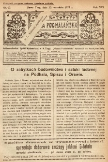 Gazeta Podhalańska. 1928, nr 40