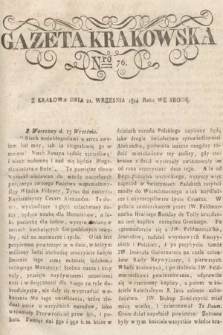 Gazeta Krakowska. 1814, nr 76
