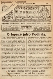 Gazeta Podhalańska. 1928, nr 42