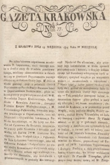 Gazeta Krakowska. 1814, nr 77