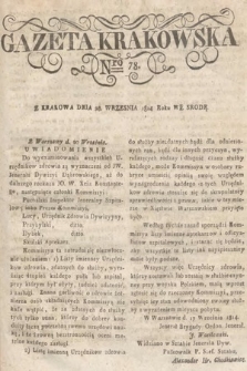 Gazeta Krakowska. 1814, nr 78