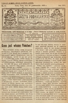 Gazeta Podhalańska. 1928, nr 44