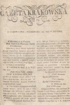 Gazeta Krakowska. 1814, nr 79