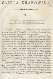 Gazeta Krakowska. 1807 , nr 4