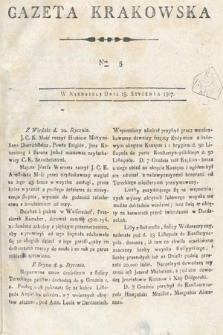 Gazeta Krakowska. 1807 , nr 5