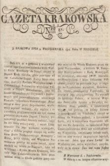 Gazeta Krakowska. 1814, nr 81