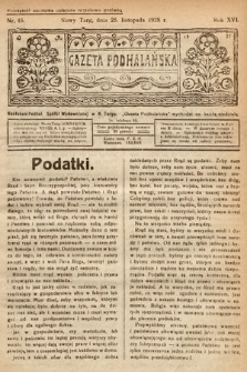 Gazeta Podhalańska. 1928, nr 48