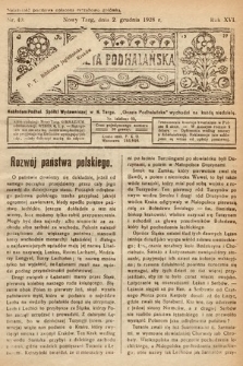 Gazeta Podhalańska. 1928, nr 49