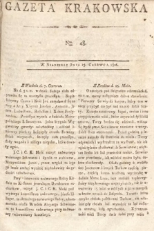 Gazeta Krakowska. 1806, nr 48