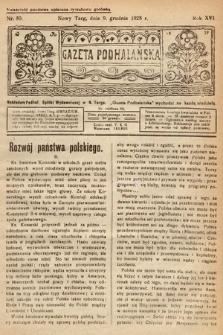 Gazeta Podhalańska. 1928, nr 50