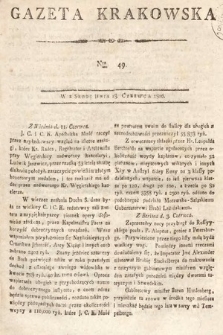 Gazeta Krakowska. 1806, nr 49